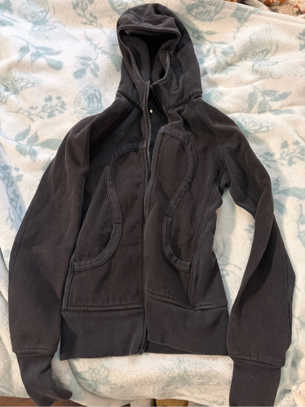 lululemon athletica Black Hooded Zip-Up Jacket